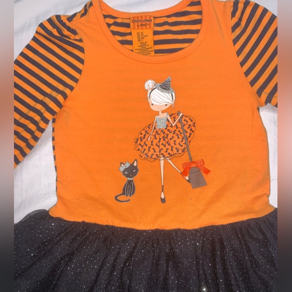 Toddler Girls 5T Halloween Chic Tulle Dress - Picture 2 of 5
